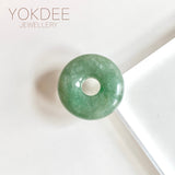 A-Grade Natural Bluish Green Jadeite Bagel Piece No. 172532