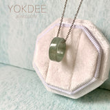 SOLD OUT: A-Grade Natural Light Bluish Green Barrel Pendant No. 172459