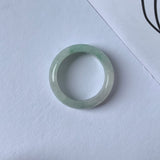 17.2mm A-Grade Natural Jadeite Abacus Ring Band No.161465