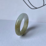 17.5mm A-Grade Natural Jadeite Abacus Ring Band No.161470