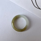 17.5mm A-Grade Natural Jadeite Abacus Ring Band No.161470