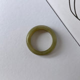 17.5mm A-Grade Natural Jadeite Abacus Ring Band No.161801