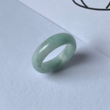 17.5mm A-Grade Natural Jadeite Abacus Ring Band No.161807