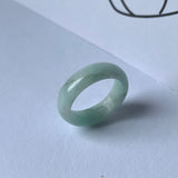 17.5mm A-Grade Natural Jadeite Abacus Ring Band No.161807