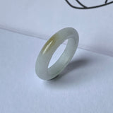 17.5mm A-Grade Natural Jadeite Abacus Ring Band No.161851