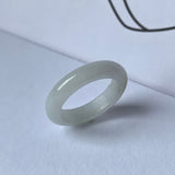 17.5mm A-Grade Natural Jadeite Abacus Ring Band No.161851