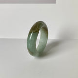 17.6mm A-Grade Natural Jadeite Abacus Ring Band No.161800