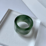 17.2mm A-Grade Natural Jadeite Ring Band No.161344