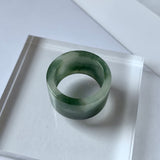 17.2mm A-Grade Natural Jadeite Ring Band No.161344