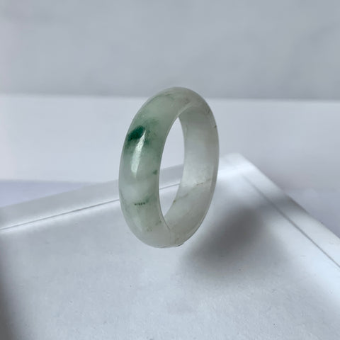 17.5mm A-Grade Natural Jadeite Ring Band No.161813