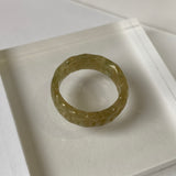 17.4mm A-Grade Natural Jadeite Ring Band No.161811