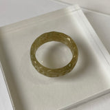 17.4mm A-Grade Natural Jadeite Ring Band No.161811