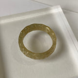 17.4mm A-Grade Natural Jadeite Ring Band No.161812