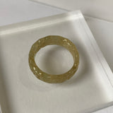 17.4mm A-Grade Natural Jadeite Ring Band No.161812