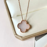 A-Grade Natural Lavender Jadeite Clover Pendant No. 172070