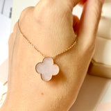 A-Grade Natural Lavender Jadeite Clover Pendant No. 172070