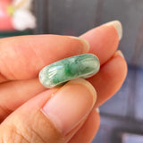 A-Grade Natural Floral Jadeite Bagel Piece No.171616