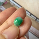 SOLD OUT: A-Grade Natural Green Jadeite Barrel Pendant No.171885