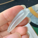 Icy A-Grade Natural Jadeite Melon Pendant No.170770